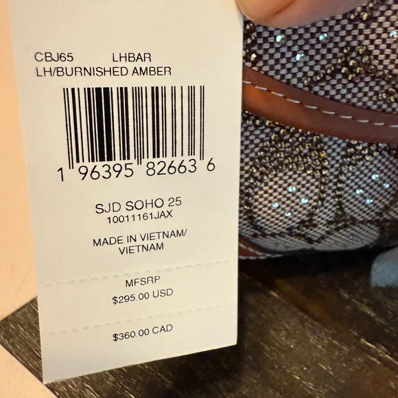 Coach Soho Bag 25 In Crystal Signature Jacquard - Picture 4 of 4